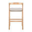 Tabouret en bois d'hévéa, ensemble de 2