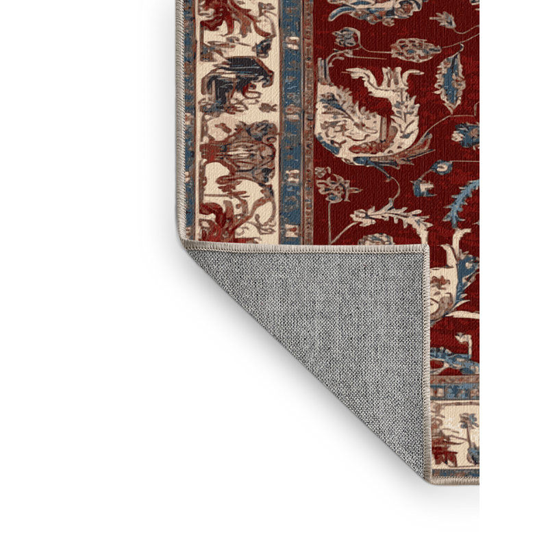 Tapis brun lavable à la machine, Carré 4 pi
