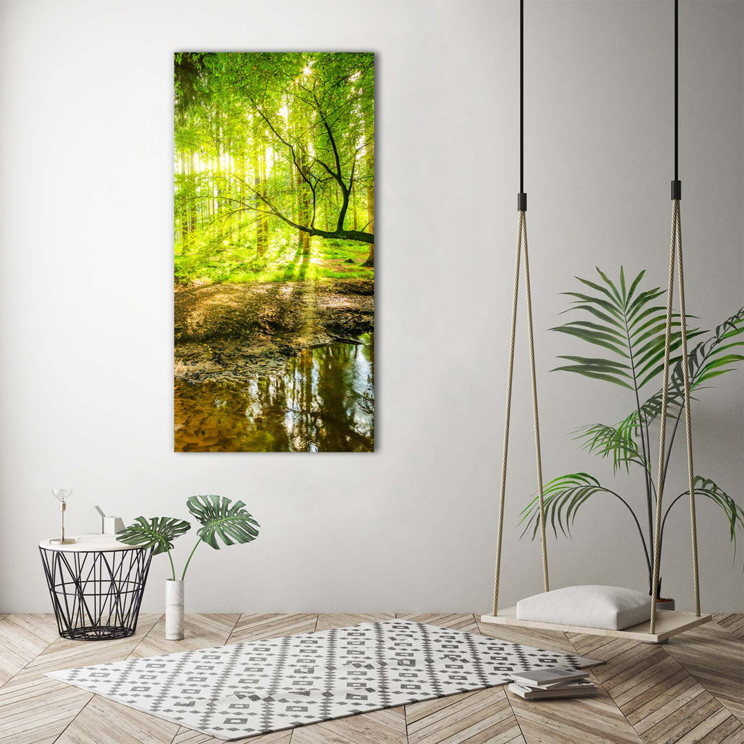 Stream in the Forest - Kunstdrucke auf Leinwand