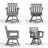 3-Piece HDPE Outdoor Bistro Set | 2 Swivel Chairs + 1 Side Table | All-Weather, Low-Maintenance & Eco-Friendly