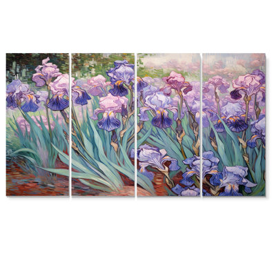 Décoration murale Kassie - Iris 4 pièces