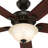 52" Waldon 5 - Blade LED Standard Ceiling Fan with Pull Chain and Light Kit Included