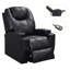 Fauteuil inclinable électrique en cuir Vegan-1331762257