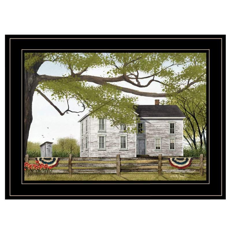 «Sweet Summertime House», art mural encadré pour la maison, impression encadrée par Billy Jacobs, H 15 po x l 19 po x P 1 po