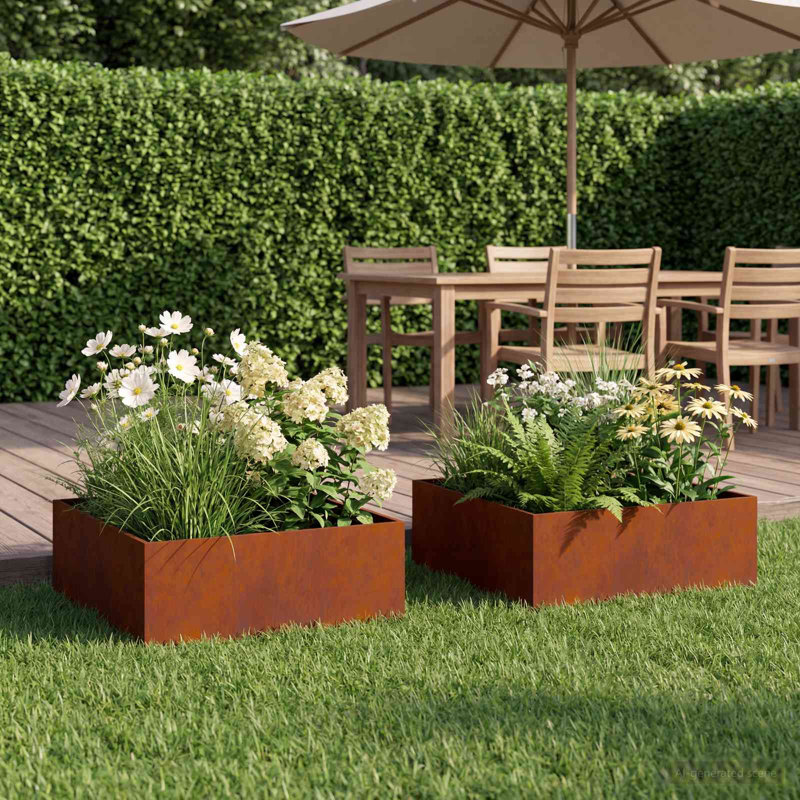 Planter, 20cm H x 60cm W x 60cm D, 2