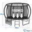 Maxway Furniture 366cm Oval Backyard Trampoline with Safety Enclosure-115285575