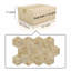 Marbre hexagonal jaune or beige, marbre naturel, pour mur et plancher, carrelage en marbre poli, pierre naturelle, 1 boîte de 12 pièces