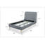Lit simple en velours Heather