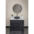 Eden Bath 16.9'' Black Stone Circular Bathroom Sink