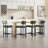Modern Upholstered Counter Stool With Backrest, Beautiful Low Barstool For Kitchen Island, Bar And Counter-1691899667