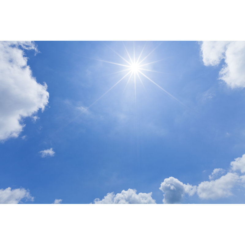 Soleil et nuages par Ooyoo, H 8 po x l 12 po