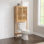 Rangement au-dessus de la toilette en bois de bambou massif Ayden