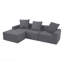 Canapé modulaire convertible convertible en microfibre-459452610