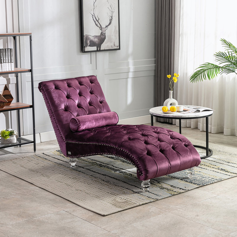 Canapé Leisure avec pieds en acrylique, Mauve