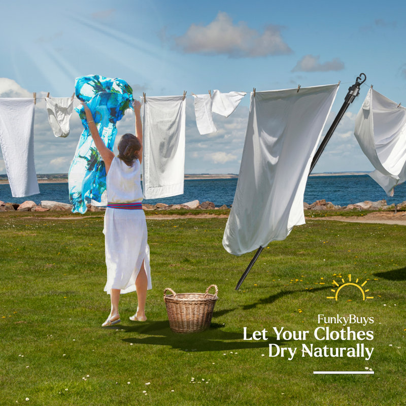 Metal Clothesline Pole
