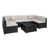 Black Frame/Light Gray Cushion