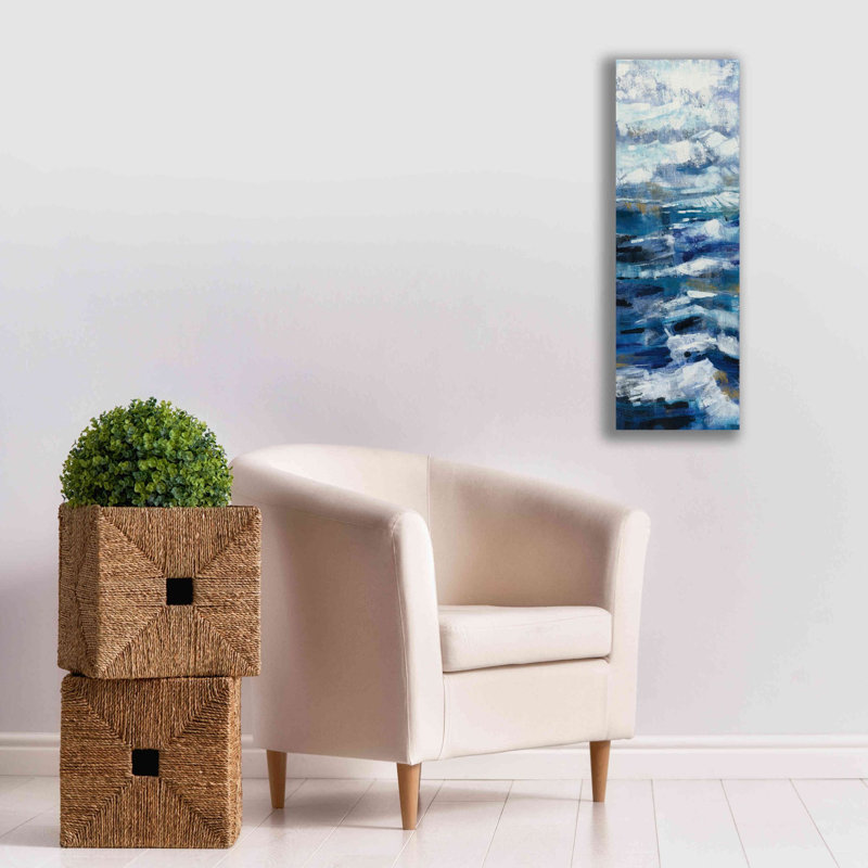 «Above The Mountains I» par Silvia Vassileva, art mural sur toile, H 36 po x l 12 po