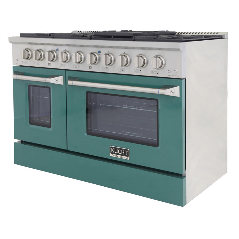 Kucht 48" 6.7 Cubic Feet Range, Green, Natural Gas
