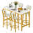 Enchantyd 5 Piece Kitchen & Dining Room Set with 4 Stools-1728630261-1728630260