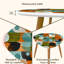 Ensemble de 2 tables basses gigognes Triangle