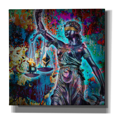 «Crypto Is Justice», art mural sur toile