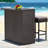 Cahmari 2 - Person Patio Dining Set with Rectangular Table , Cushions Included-306024913