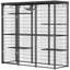 Grande maisonnette d'extérieur pour chat 69 po x 22 po x 62 po Catio