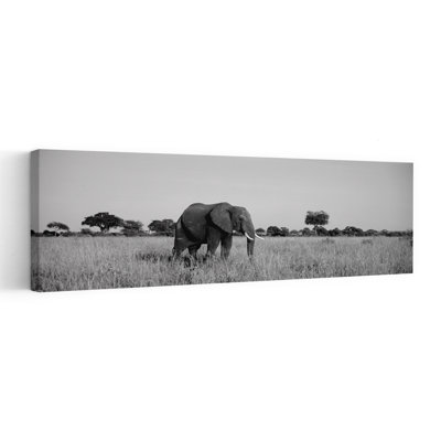 Éléphant Tarangire, Tanzanie, Afrique, paysage contemporain d'éléphant, art mural