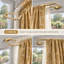 Tringle à rideaux double enveloppante Warm Gold 28-86" avec raccord interne, tringle avant réglable de 1" et tringle arrière de 5/8", plus embouts et supports en aluminium