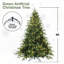 Arbre de Noël artificiel 7,5 pi avec 650 lumières incandescentes blanc chaud, 3135 pointes, pin articulé PE + PVC