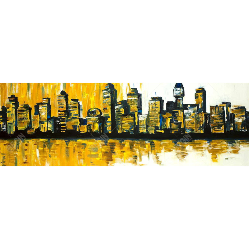 «Yellow City» sur toile