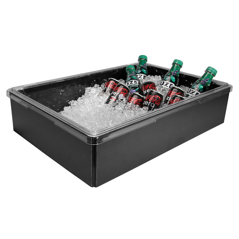Boîtier à glace pliable noir - 18 po x 26 po x 6 po