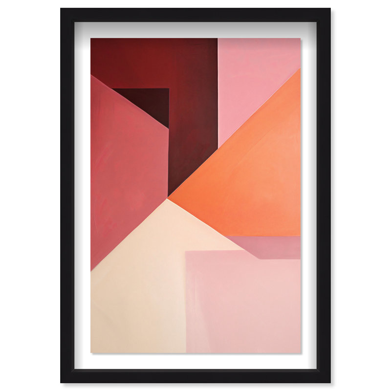 Berry Juice Shadowbox Abstract Print by Oliver Gal, Black Frame, 10 x 15, 25.5"H x 17.5"W, Black Frame