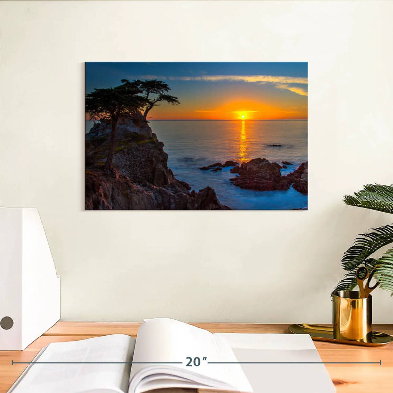 Gillard Golden Sun au-dessus de galets Gillard, H 8 po x l 12 po