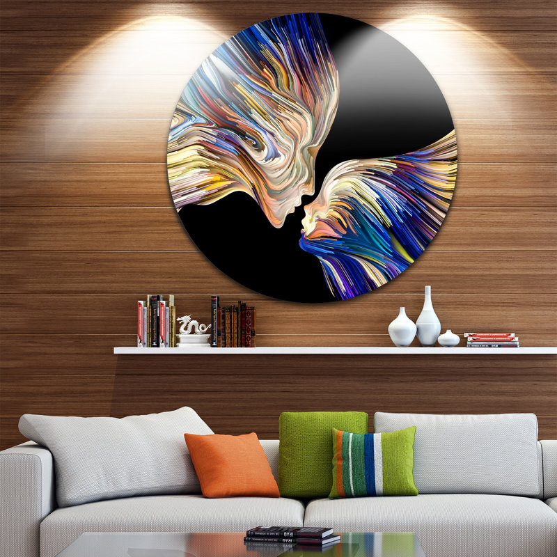 " Metaphorical Mind Painting ", 38" H x 38" W x 1" D