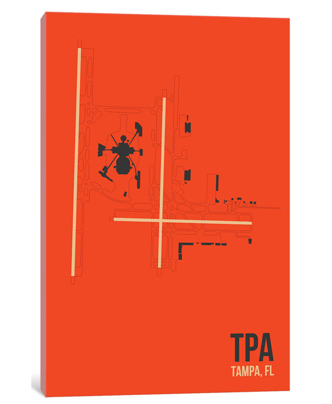 «Tampa Bay», impression sur toile, H 60 po x l 40po x P 1,5 po, Toile tendue, Pas de tapis