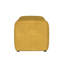 Banc rembourré en tissu capitonné, jaune moutarde-847404587