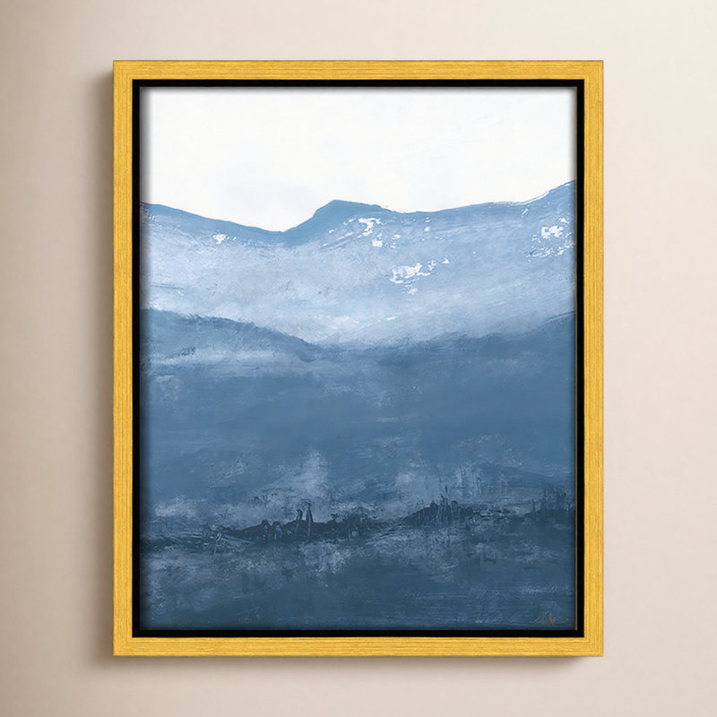 «Roni Into the Blue Horizon 1» par Filippo Ioco, reproduction sur toile flottante, H 11,5 po x l 9,5 po, Doré