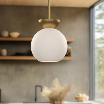 Luminaire suspendu en forme de globe à 1 lumière Arcadia