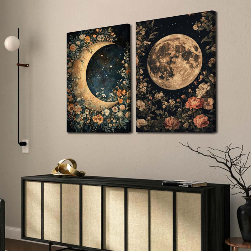 2 Piece Wrapped Canvas Print, 40 cm H x 60 cm W