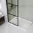 34.02 in. W x 72.02 in. H Framed Fixed Glass Panel with Clear Glass