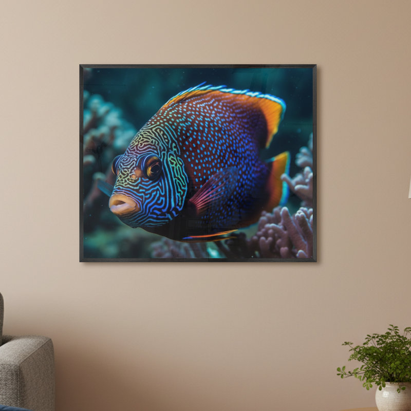Single Picture Frame LED Illuminated Wall Art Wall Art on Glass / Aluminium, 50 cm H x 60 cm W