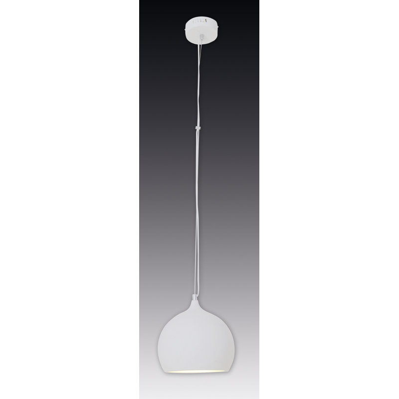 Ansonia 1 - Light LED Dome Pendant, White