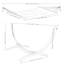 Hamac avec barre d'écartement en polyester pour 2 personnes West Hewish-1278640599-1278640595