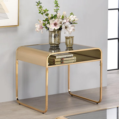 Camareon Glass Top End Table