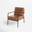 Keeley 23.5" W Top Grain Leather Armchair-1674906493