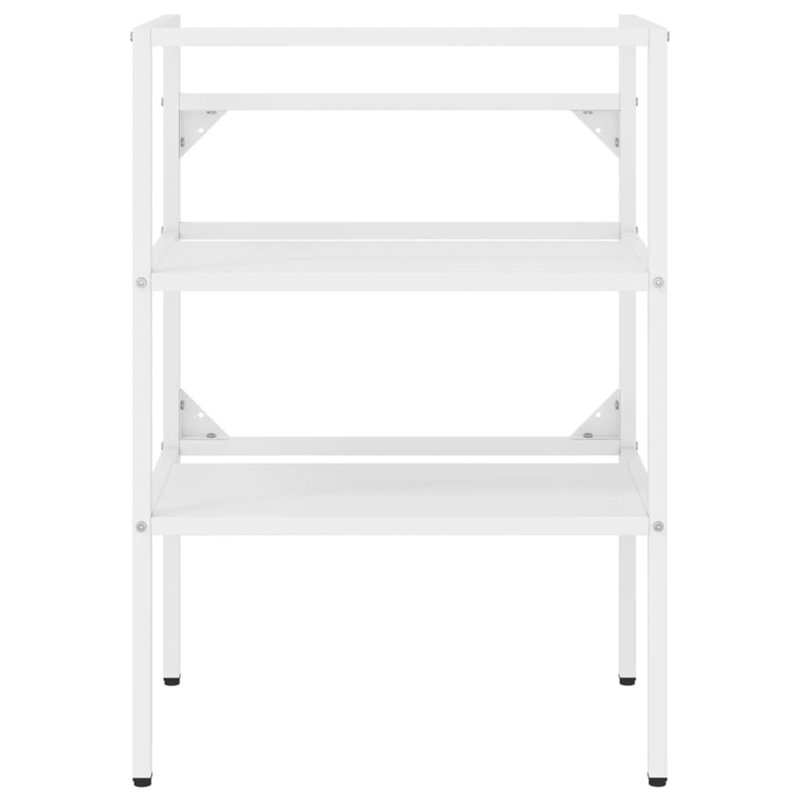 Alizaya 58.85 mm Single Double Bathroom Vanity Base, White