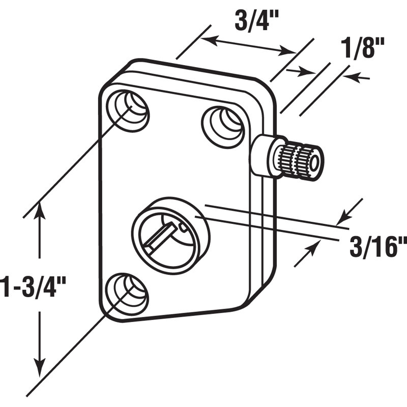 Right Hand RV Window Slant Sill Operator