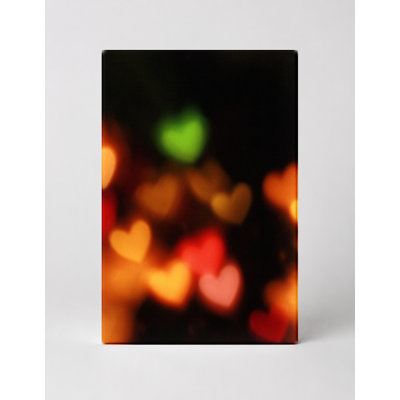 «Heart Bokeh Lights», art mural sur toile