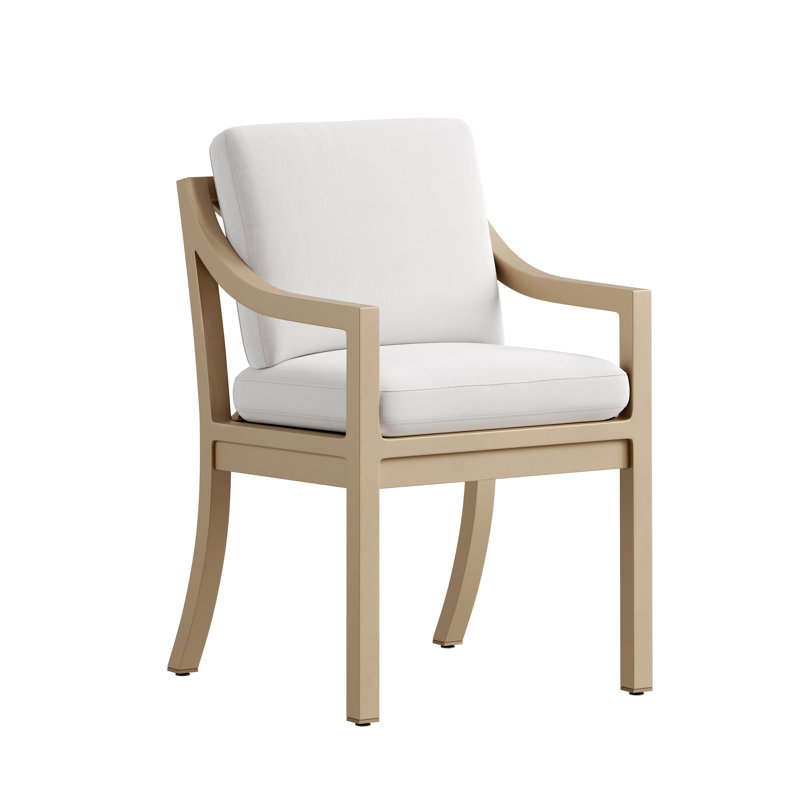 Dining Chair with Arms, Almond Bark